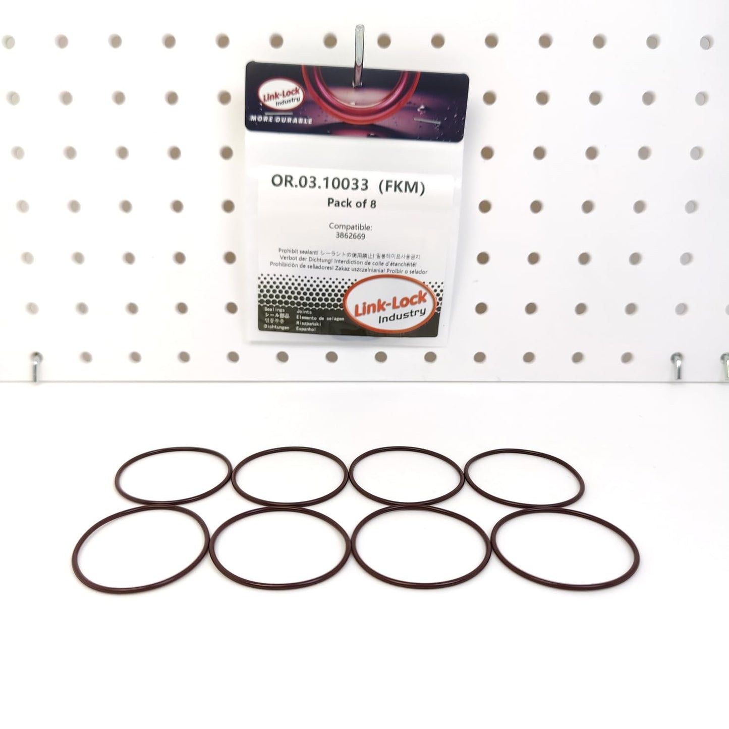 LINK-LOCK 8PCS OR.03.10033 FKM Viton Sealing O-Ring Kit Of Sub-transmission 3862669 For BMC ISM11E4-440 For DONGFENG L375-30 For FORD ISB-286 ISMe385 ISMe420 For C&C TRUCKS ISLe375 40 ISME385 30