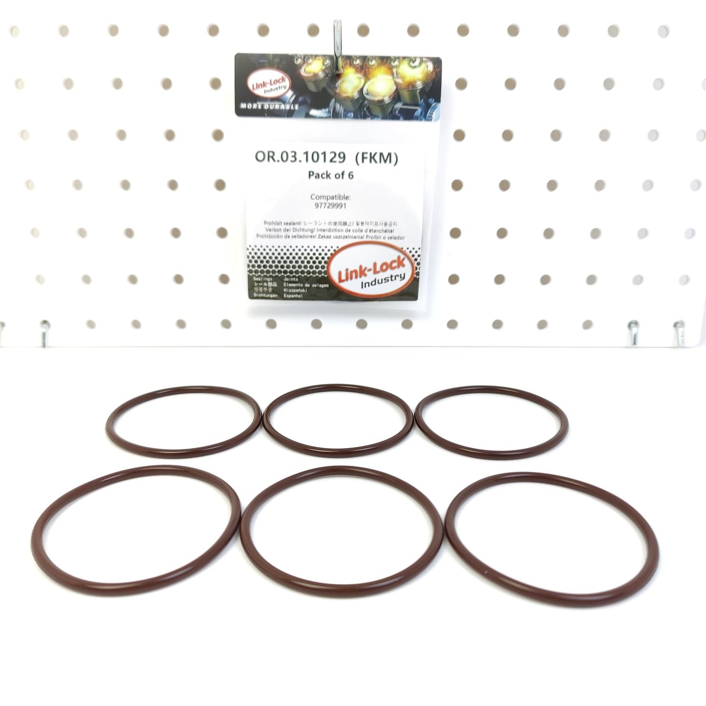 LINK-LOCK 6PCS OR.03.10129 FKM Viton Sealing O-Ring Kit Of Intake manifold cover 97729991 For CHEVROLET-LLY For GMC-LLY