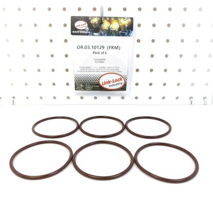 LINK-LOCK 6PCS OR.03.10129 FKM Viton Sealing O-Ring Kit Of Intake manifold cover 97729991 For CHEVROLET-LLY For GMC-LLY