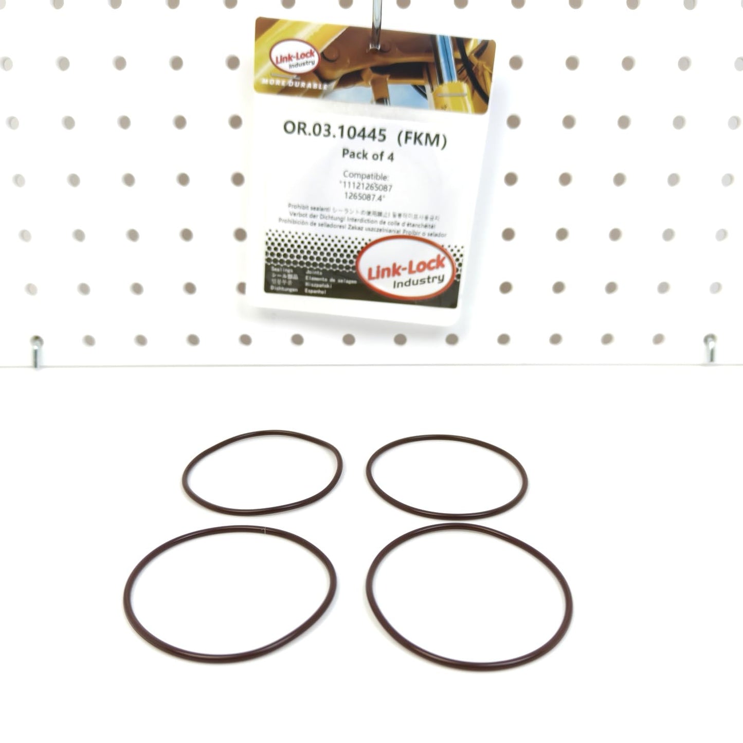 LINK-LOCK 4PCS OR.03.10445 FKM Viton Sealing O-ring Kit of Cylinder head 11121265087 1265087.4 For BMW