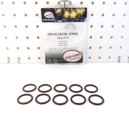 LINK-LOCK 10PCS OR.04.20258 FKM Viton Sealing O-Ring Kit of Injector 94013303 26259-2A000 for CHEVROLET for KIA