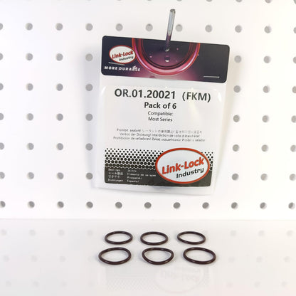 LINK-LOCK 6PCS FKM Viton OR.01.20021 Engine coolant pipe / Water hose O-Ring  for BMW MOST