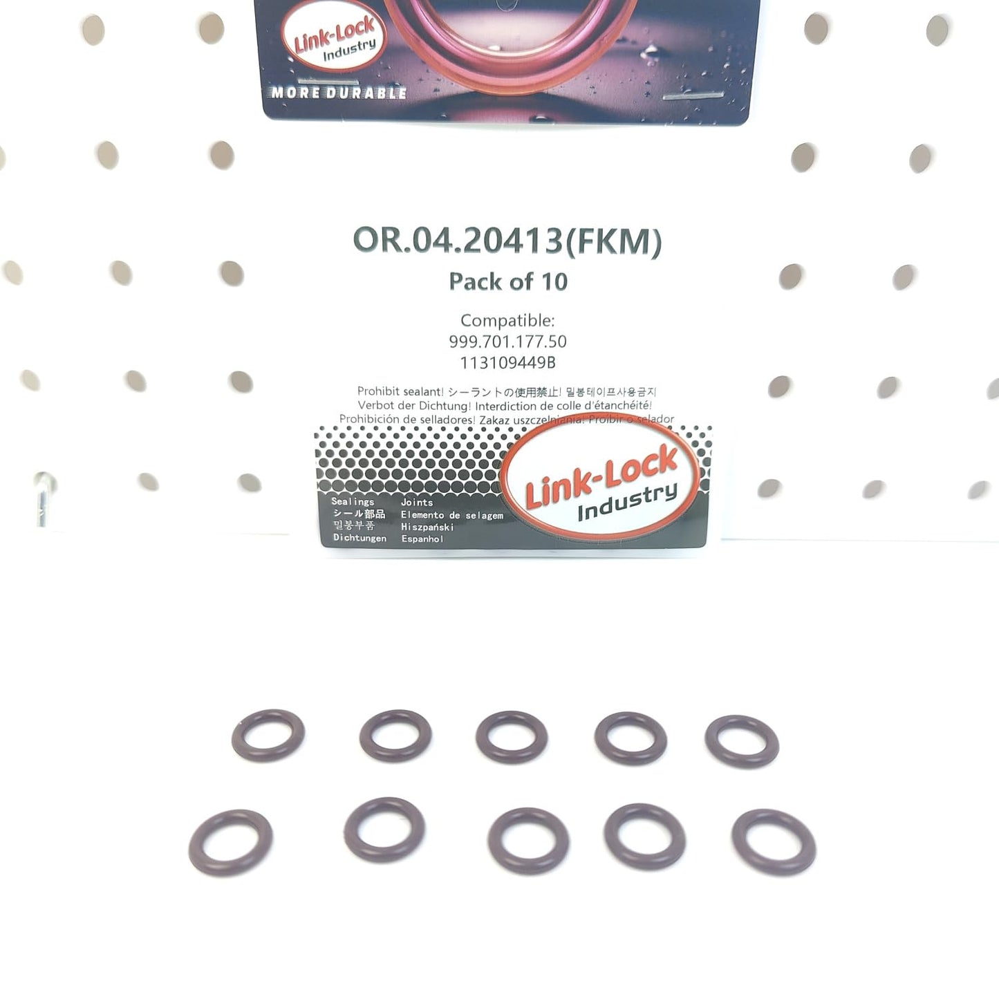 LINK-LOCK 10PCS OR.04.20413 FKM Viton Sealing O-Ring Kit of Engine Rocker Stud 999.701.177.50 113109449B for PORSCHE for VAG