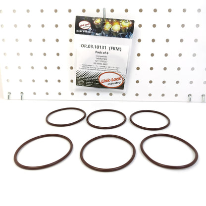 LINK-LOCK 6PCS OR.03.10131 FKM Viton Sealing O-Ring Kit Of Intake manifold cover N90927302 12111252257 06.56936-2423 For AUDI-ASZ AZV For CHRYSLER-ECD For FORD-ASZ AUY For JEEP-BMM ECD For BMW-S14 S38