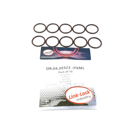 LINK-LOCK 10PCS OR.04.20323 FKM Viton Sealing O-Ring Kit of Vacuum Hose Connector Pipe 1638270 JDE1289 WHT008587 for JAGUAR for DAF for VW