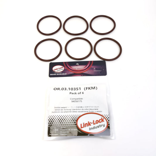 LINK-LOCK 6PCS OR.03.10351 FKM Viton Sealing O-Ring Kit of Crankcase Cover 94056175 For CHEVROLET-LB7 For GMC-LB7 LGH LML LBZ