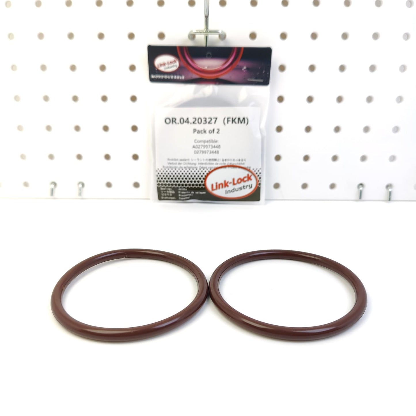LINK-LOCK 2PCS OR.04.20327 FKM Viton Sealing O-Ring Kit of Oil Filter A0279973448 0279973448 for MERCEDES-BENZ