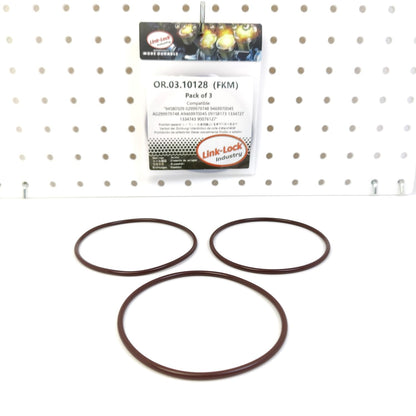 LINK-LOCK 3PCS OR.03.10128 FKM Viton Sealing O-Ring Kit Of Intake manifold cover A0299979748 A9469970045 09158173 94580509 For MERCEDES-BENZ-936 For CHEVROLET-A14N For OPEL-X14NZ X16SZR