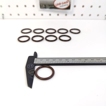 LINK-LOCK 10PCS OR.03.10187 FKM Viton Sealing O-Ring Kit of Cylinder head plug A0179973345 A0219976248 A5419970545 99610590103 For MERCEDES-BENZ-OM472 OM471 OM473 470