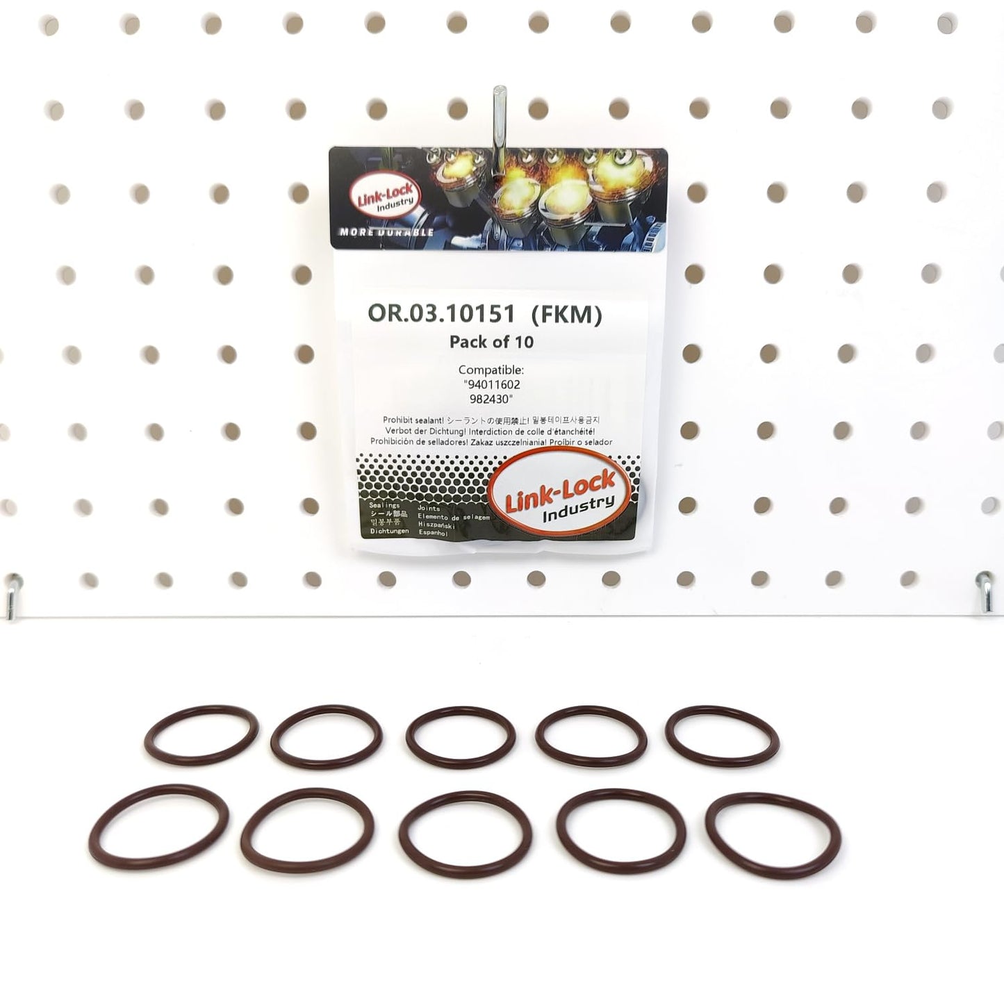 LINK-LOCK 10PCS OR.03.10151 FKM Viton Sealing O-Ring Kit of Cooling water pipe 94011602 982430 For CHEVROLET-LB7 LGH LML LBZ LLY LMM For GMC-LB7 For VOLVO