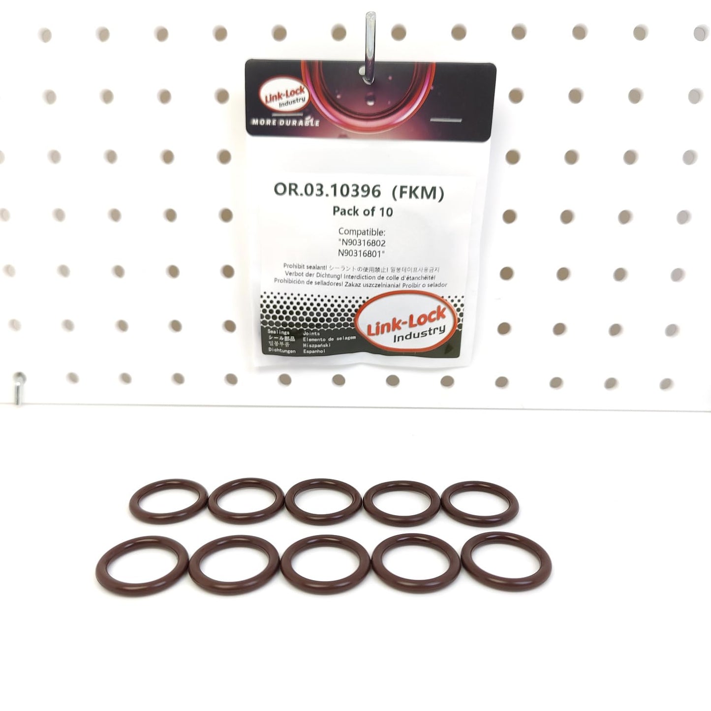 LINK-LOCK 10PCS OR.03.10396 FKM Viton Sealing O-Ring Kit of Intake manifold N90316802 N90316801 For AUDI-DR SH SL For VW-AMF AHG AFH