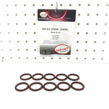 LINK-LOCK 10PCS OR.03.10396 FKM Viton Sealing O-Ring Kit of Intake manifold N90316802 N90316801 For AUDI-DR SH SL For VW-AMF AHG AFH