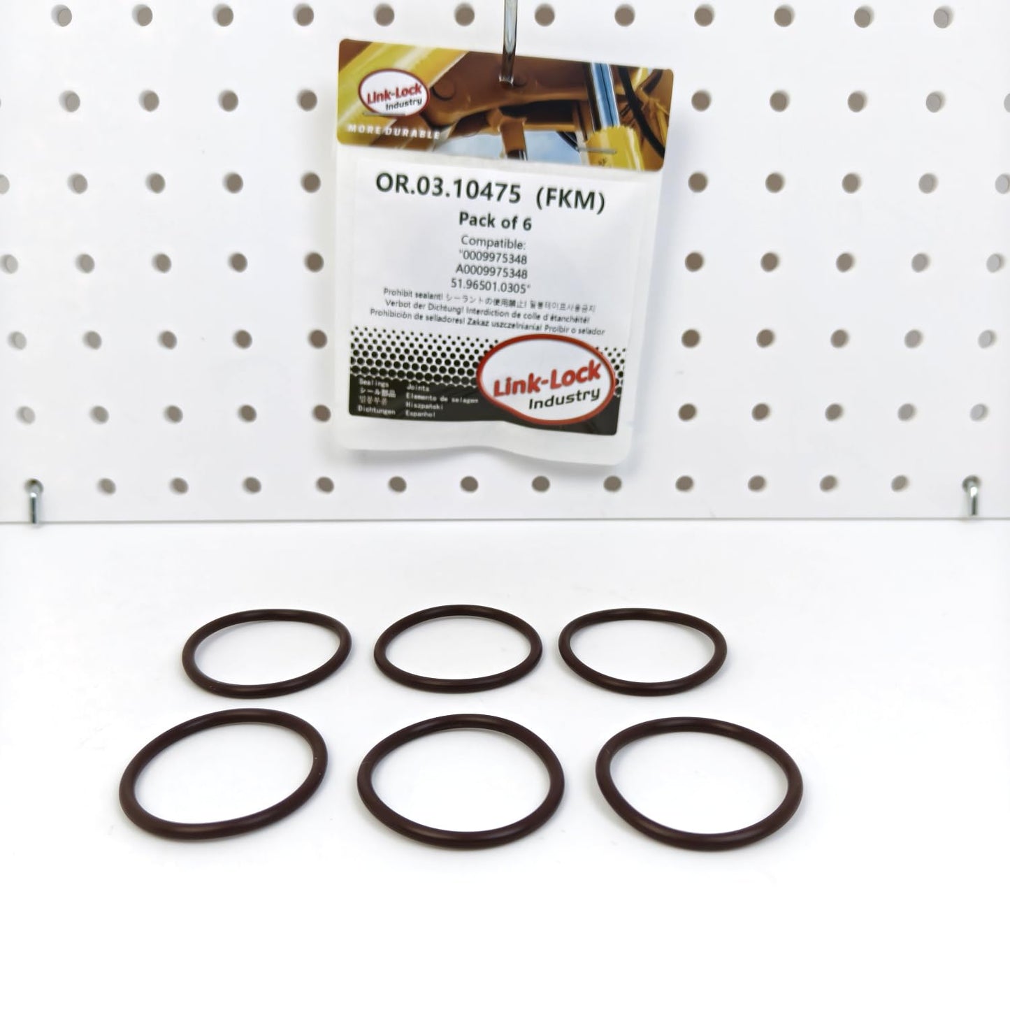 LINK-LOCK 6PCS OR.03.10475 FKM Viton Sealing O-ring Kit of Crankcase vent 0009975348 A0009975348 51.96501.0305 For MAN For MERCEDES-BENZ