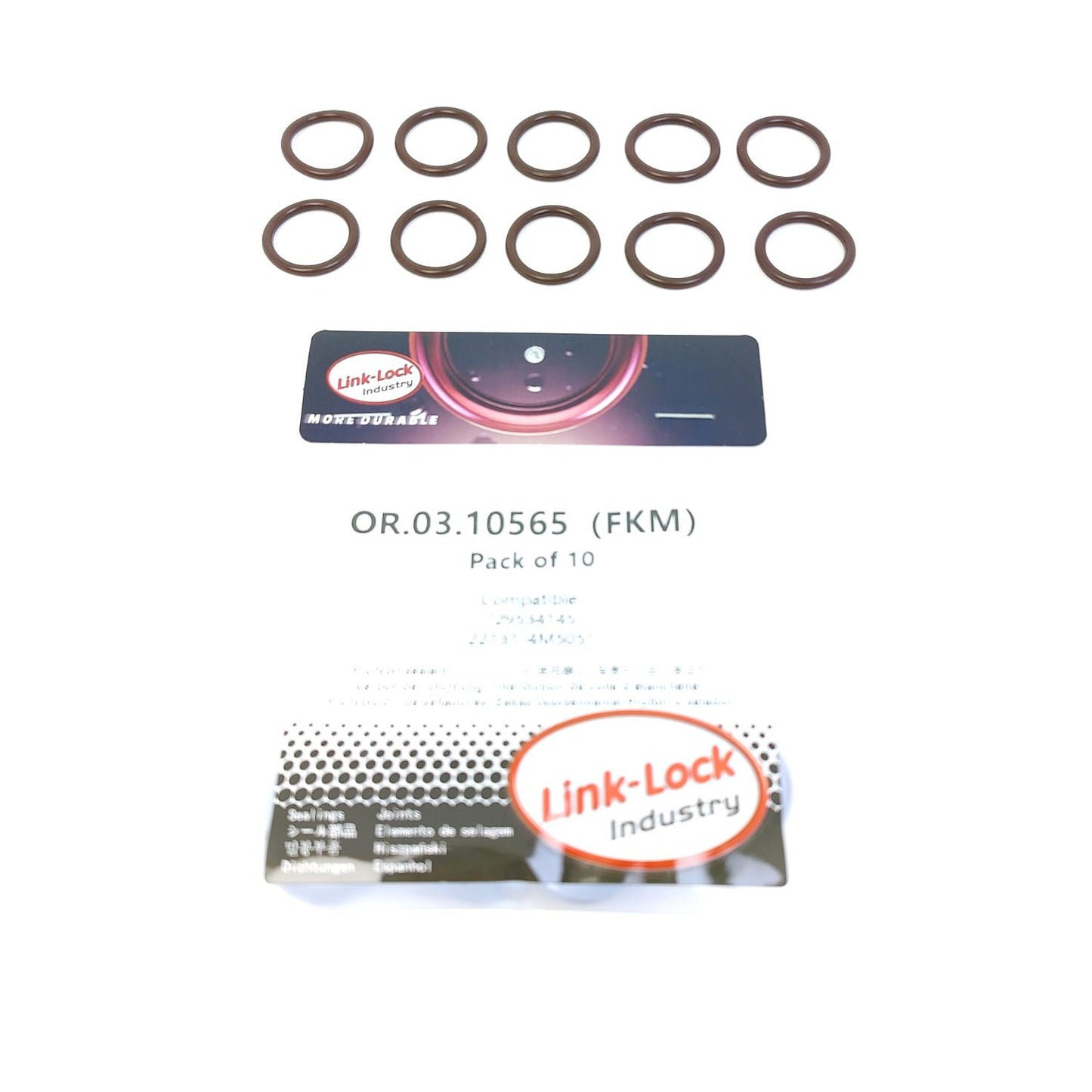 LINK-LOCK 10PCS OR.03.10565 FKM Viton Sealing O-Ring Kit of Speed sensor 29534145 22131-4M505 For BUICK For CADILLAC For CHEVROLET For NISSAN