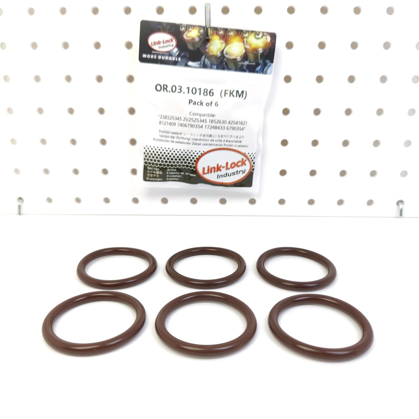 LINK-LOCK 6PCS OR.03.10186 FKM Viton Sealing O-Ring Kit of Differential 23B525345 2V2525345 1852630 42541821 8121409 7406790354 17248433 6790354 For VOLVO For AUDI For CUPRA For IVECO For VW