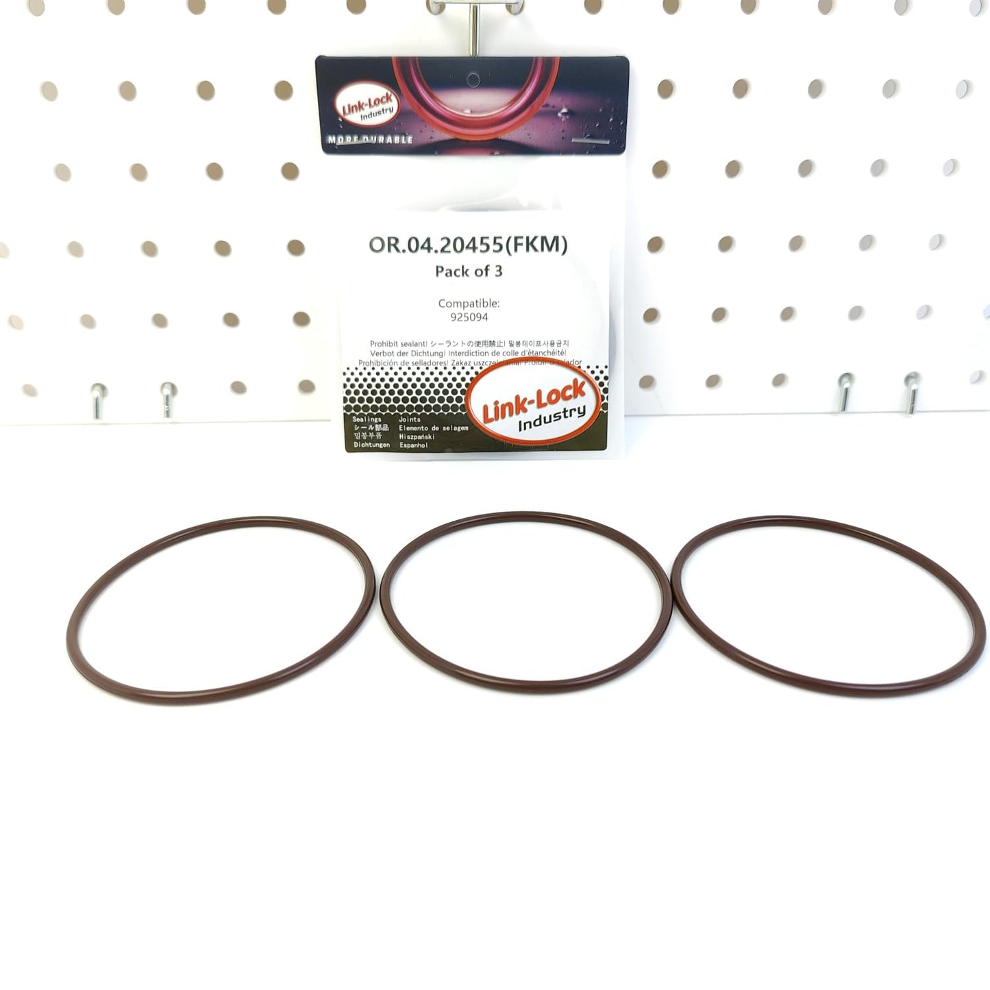 LINK-LOCK 3PCS OR.04.20455 ボルボエンジン925094用FKMバイトンシーリングOリングキット