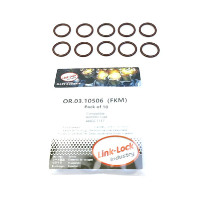 LINK-LOCK 10PCS OR.03.10506 FKM Viton Sealing O-Ring Kit of Fuel injector A0099971048 446GC1131 For CUMMINS For MERCEDES-BENZ