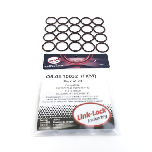 LINK-LOCK 20PCS OR.03.10032 FKM Viton オイルドレンスクリュー用Oリングキット 1103.J1 71739848 0199978245 A0199978245 652540 652690 90528145 98043219 99970757142 9672319018 CHEVROLET用