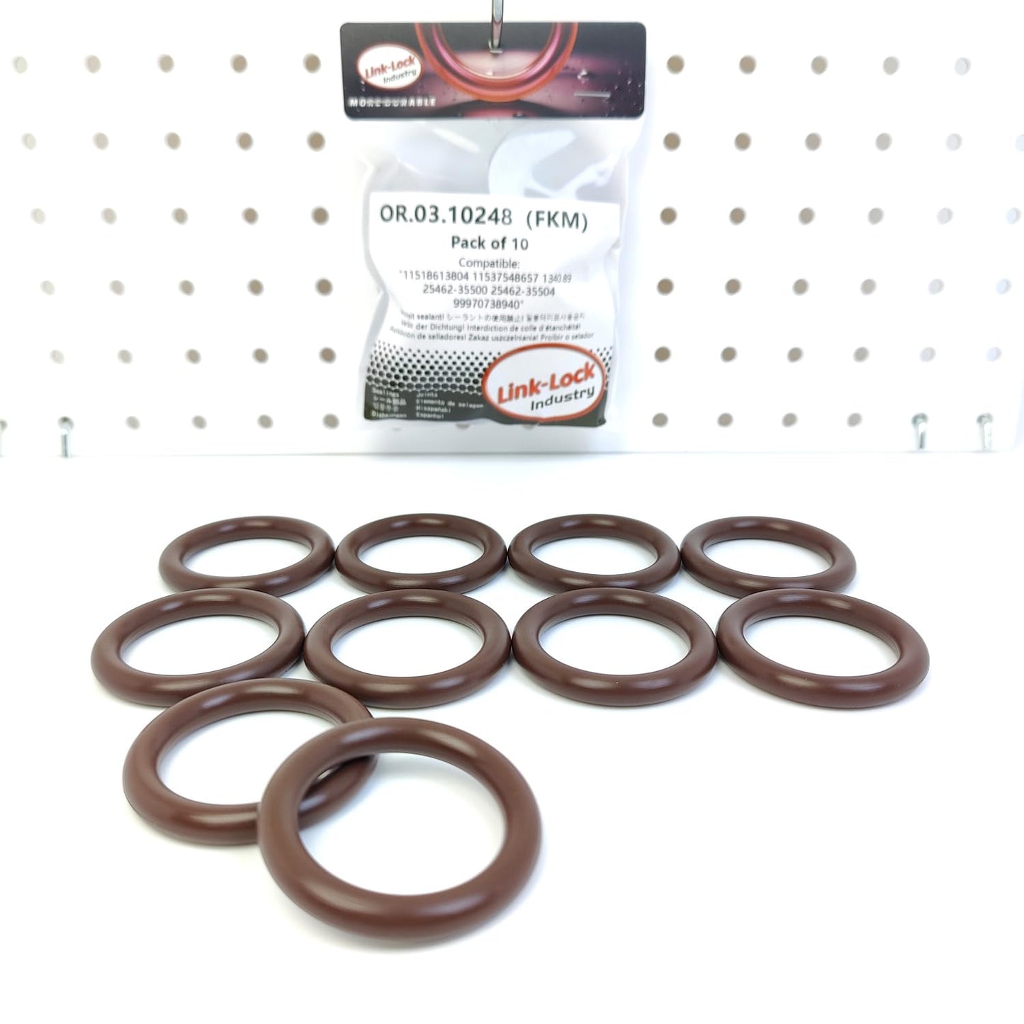 LINK-LOCK 10PCS OR.03.10248 FKM Viton Sealing O-Ring Kit of Thermostat housing 11518613804 11537548657 1340.89 25462-35500 25462-35504 99970738940 For CITROË-5GX For MINI-N12 N14 For OPEL-A16