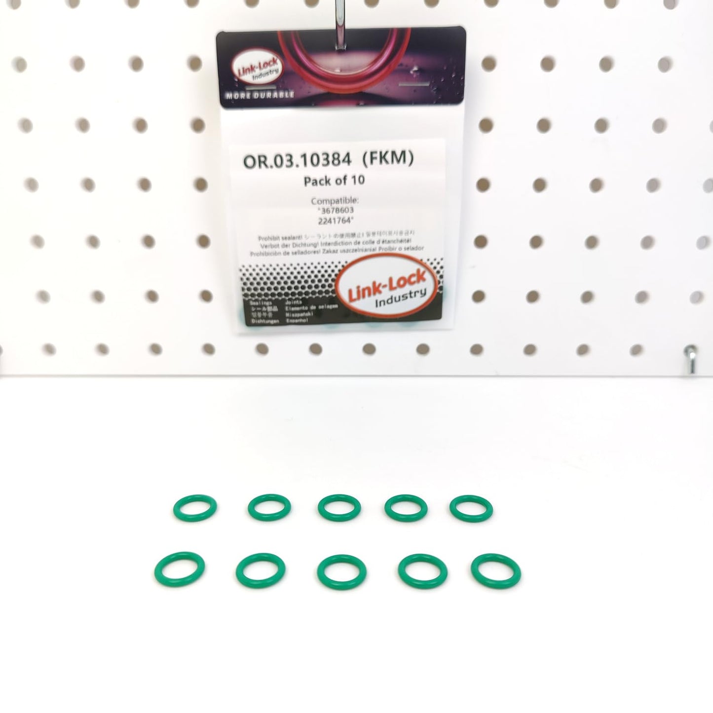 LINK-LOCK 10PCS OR.03.10384 FKM Viton Sealing O-Ring Kit of Turbocharger Oil Filler Port 3678603 2241764 For SCANIA-DC07 For CUMMINS-ISB6 ISBE6
