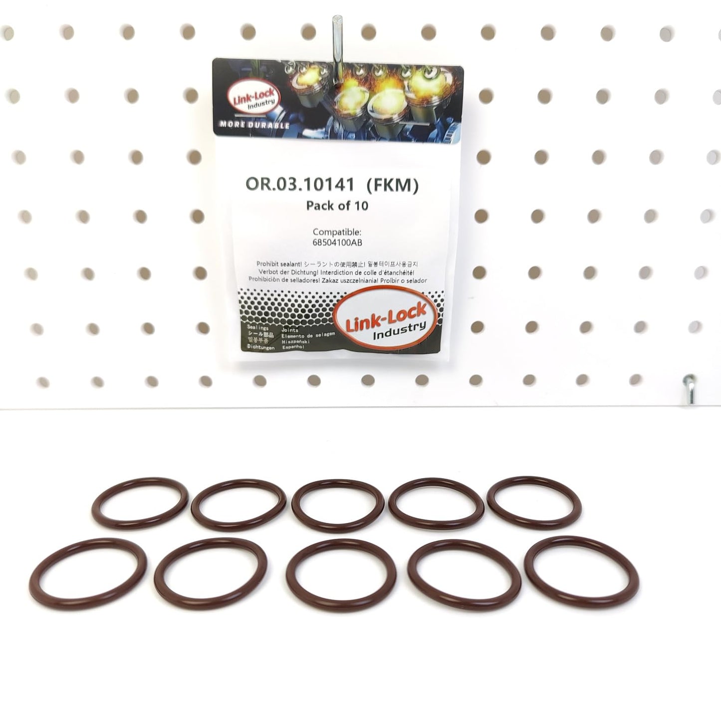 LINK-LOCK 10PCS OR.03.10141 FKM Viton Sealing O-Ring Kit Of Cooling water pipe 68504100AB For JEEP-EFC EFH For RAM-EFC EFH