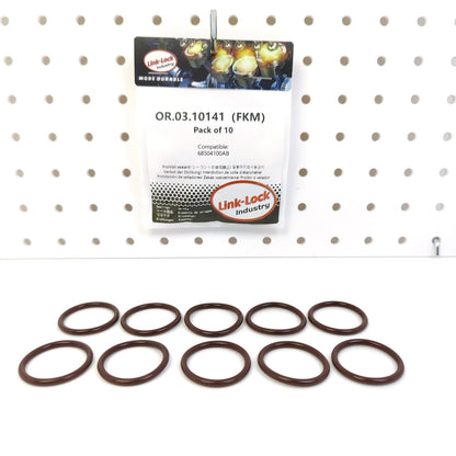 LINK-LOCK 10PCS OR.03.10141 FKM Viton Sealing O-Ring Kit Of Cooling water pipe 68504100AB For JEEP-EFC EFH For RAM-EFC EFH