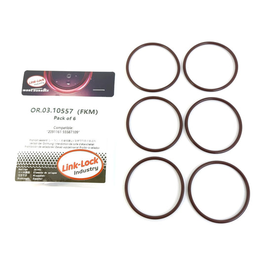 LINK-LOCK 6PCS OR.03.10557 FKM Viton 52.6×3 Sealing Universal O-Ring Kit 2091161 55587109 For OPEL