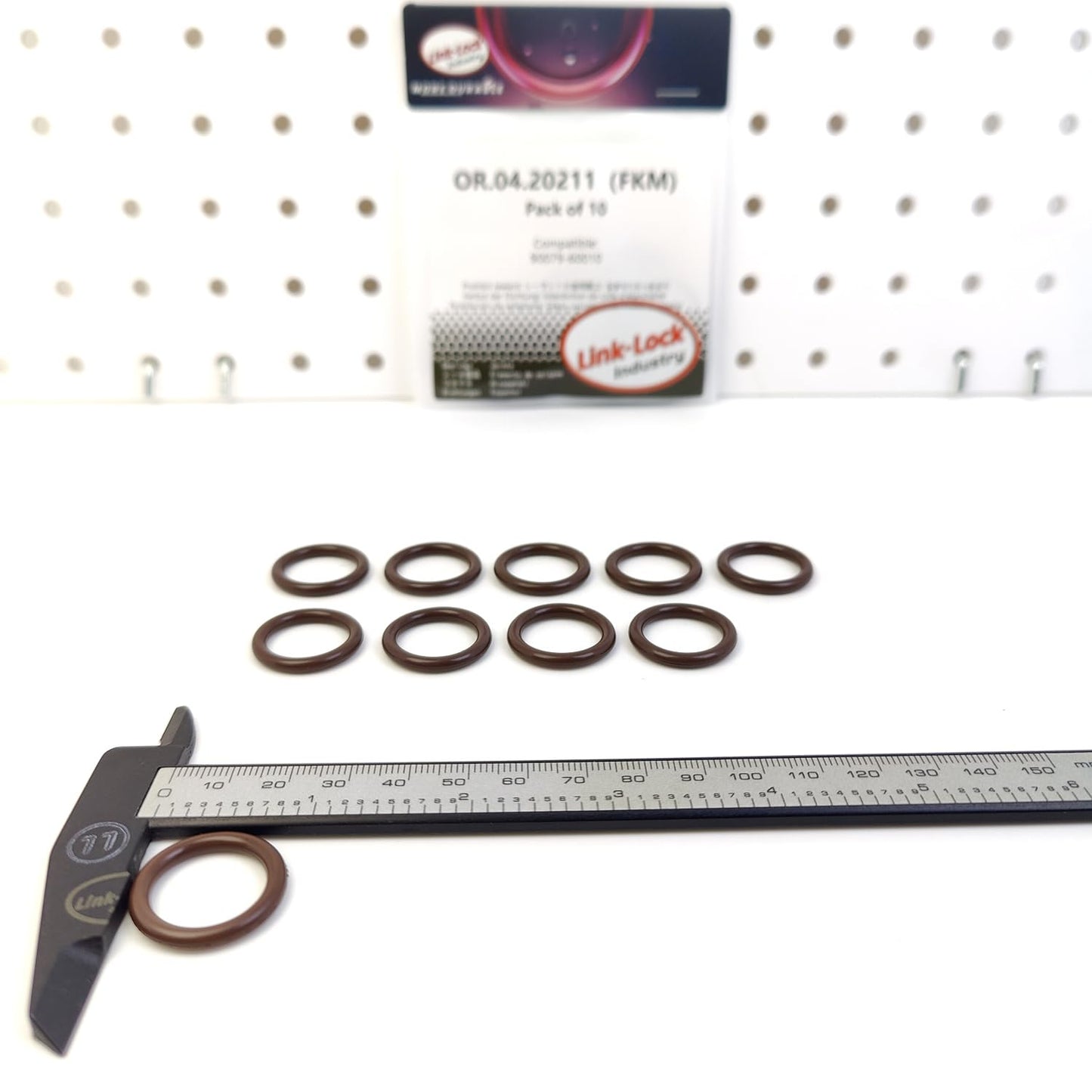 LINK-LOCK 10PCS OR.04.20211 FKM Viton Sealing O-Ring Kit of Injector 90079-60010 for TOYOTA