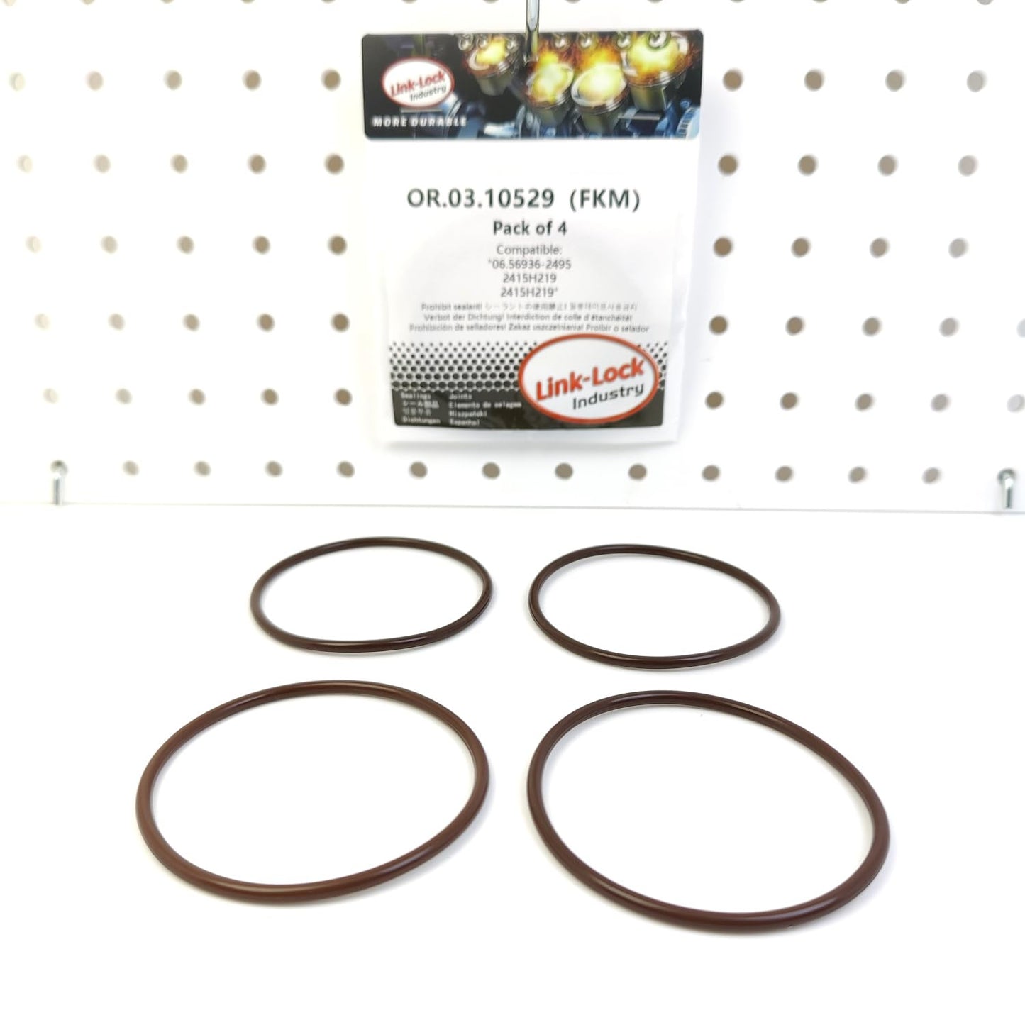 LINK-LOCK 4PCS OR.03.10529 FKM Viton 64×3 Sealing Universal O-Ring Kit 06.56936-2495 2415H219 2415H219 For RENAULT TRUCKS For MAN