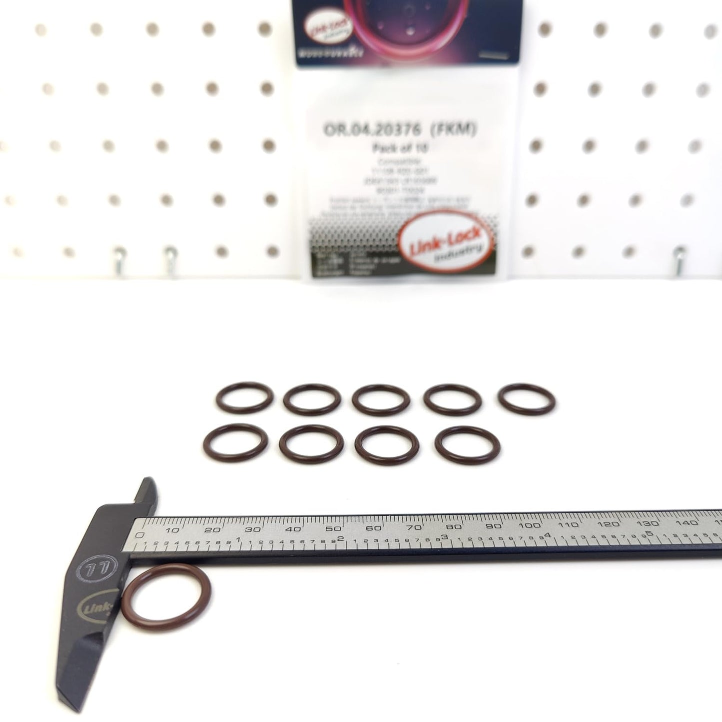LINK-LOCK 10個 OR.04.20376 FKMバイトンシーリングOリングキット ウォーターコネクタ/チャージャー用 HONDA用 JAGUAR用 LAND用 ROVER用 TOYOTA用 11108-RZ0-G01 JDE41343 LR165689 90301-T0024