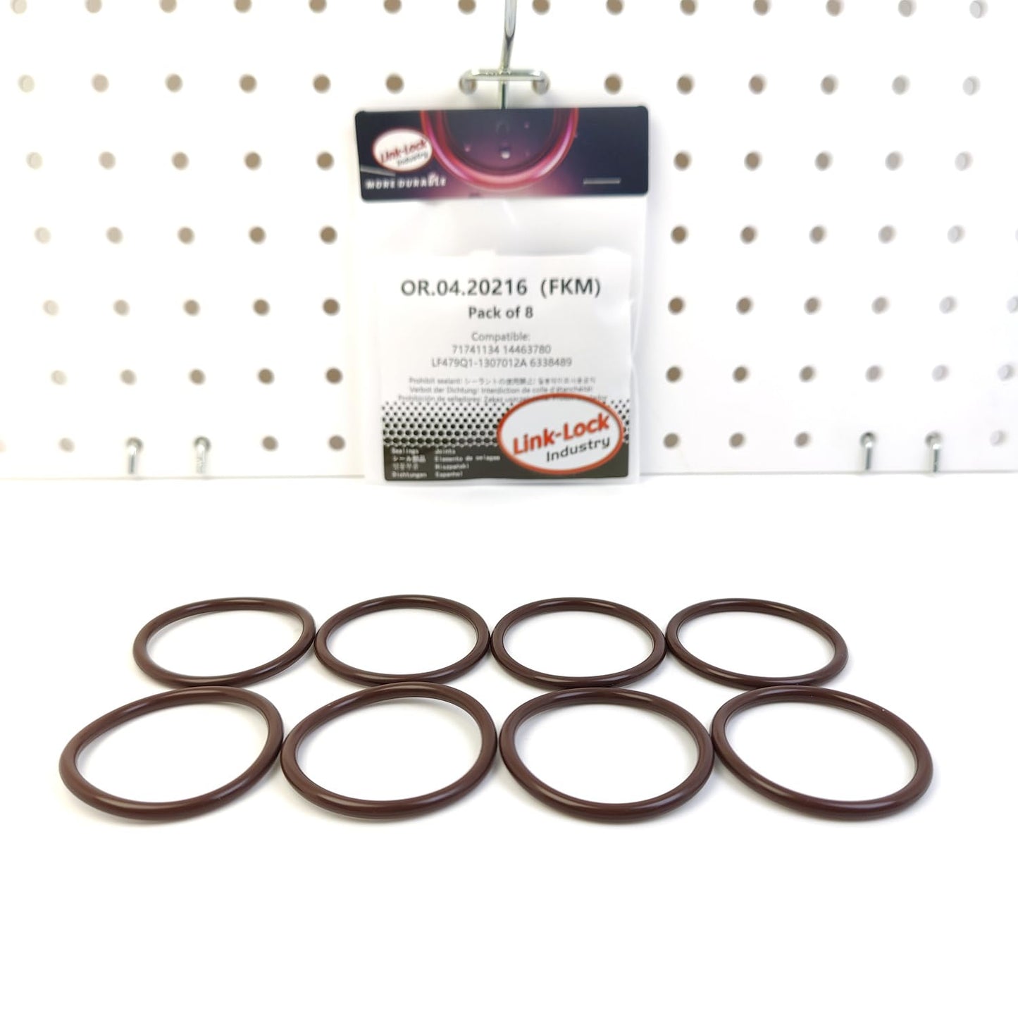 LINK-LOCK 8PCS OR.04.20216 FKM Viton Sealing O-Ring Kit of Coolant Pipe 71741134 14463780 LF479Q1-1307012A 6338489 for ALFA for ROMEO for LANCIA for LIFAN for OPEL