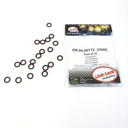 LINK-LOCK 20PCS OR.04.20172 FKM Viton Sealing O-Ring Kit of Fuel Supply/Oil Pump 11419494956 16147-78G70 90118-WA480 for BMW-B38 B48 B58 for SUZUKI for TOYOTA