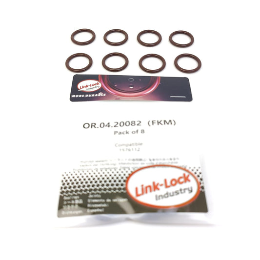 LINK-LOCK 8個 OR.04.20082 FKM Viton ロッカーパネル用シーリングOリングキット (フォード用 1576112)