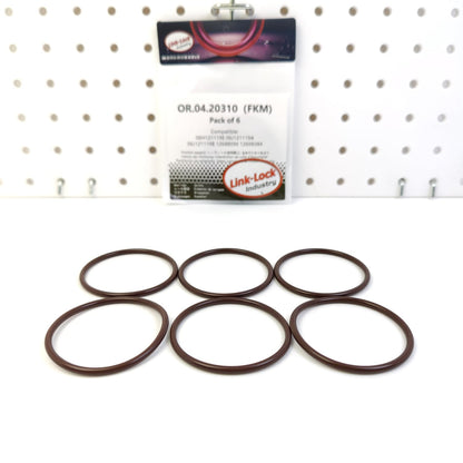 LINK-LOCK 6PCS OR.04.20310 FKM Viton Sealing O-Ring Kit of Camshaft Adjustment 06H121119E 06J121119A 06J121119B 12688096 12698384 for AUDI for CHEVROLET for OPEL