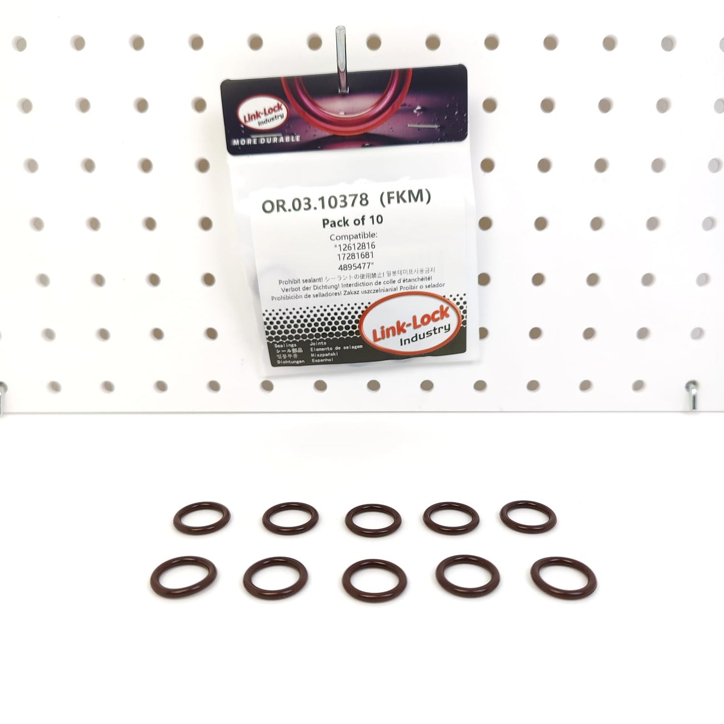 LINK-LOCK 10PCS OR.03.10378 FKM Viton シーリングOリングキット ターボチャージャーオイルドレン用 12612816 17281681 4895477 BUICK-LHU用 CADILLAC(SGM)-LNF用 CHEVROLET-LNF用