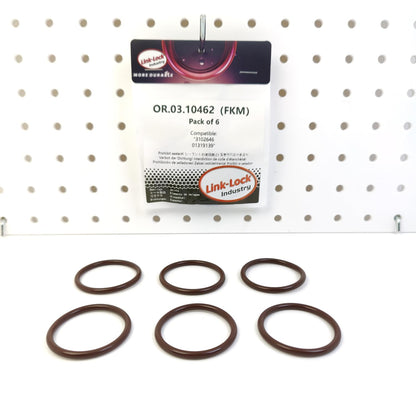 LINK-LOCK 6PCS OR.03.10462 FKM Viton Sealing O-ring Kit of Water Pump 3102646 01319139 For CUMMINS For DEUTZ