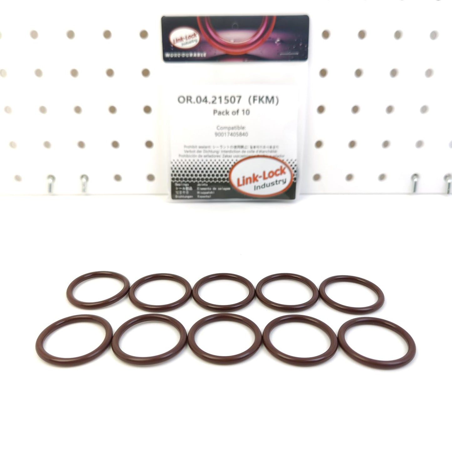 LINK-LOCK 10PCS OR.04.21507 FKM Viton Sealing O-Ring Kit of Coolant pipe 90017405840 for PORSCHE-924 944