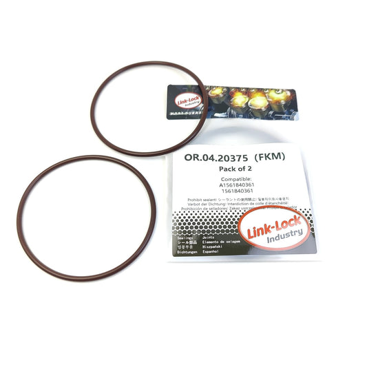 LINK-LOCK 2個 OR.04.20375 FKMバイトンシーリングOリングキット オイルフィルター用 A1561840361 1561840361 MERCEDES-BENZ用