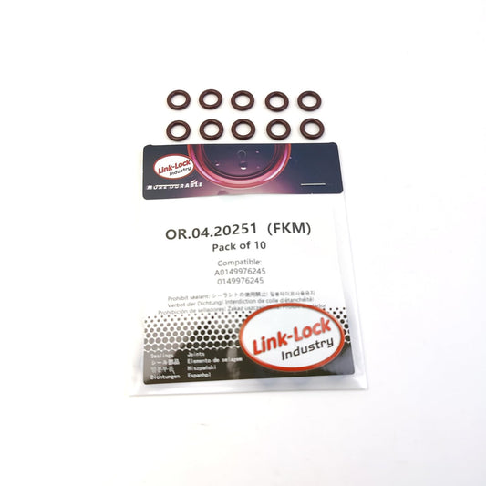 LINK-LOCK 10個入り OR.04.20251 FKMバイトン製シーリングOリングキット ウォーターポンプ用 A0149976245 0149976245 メルセデス・ベンツ用