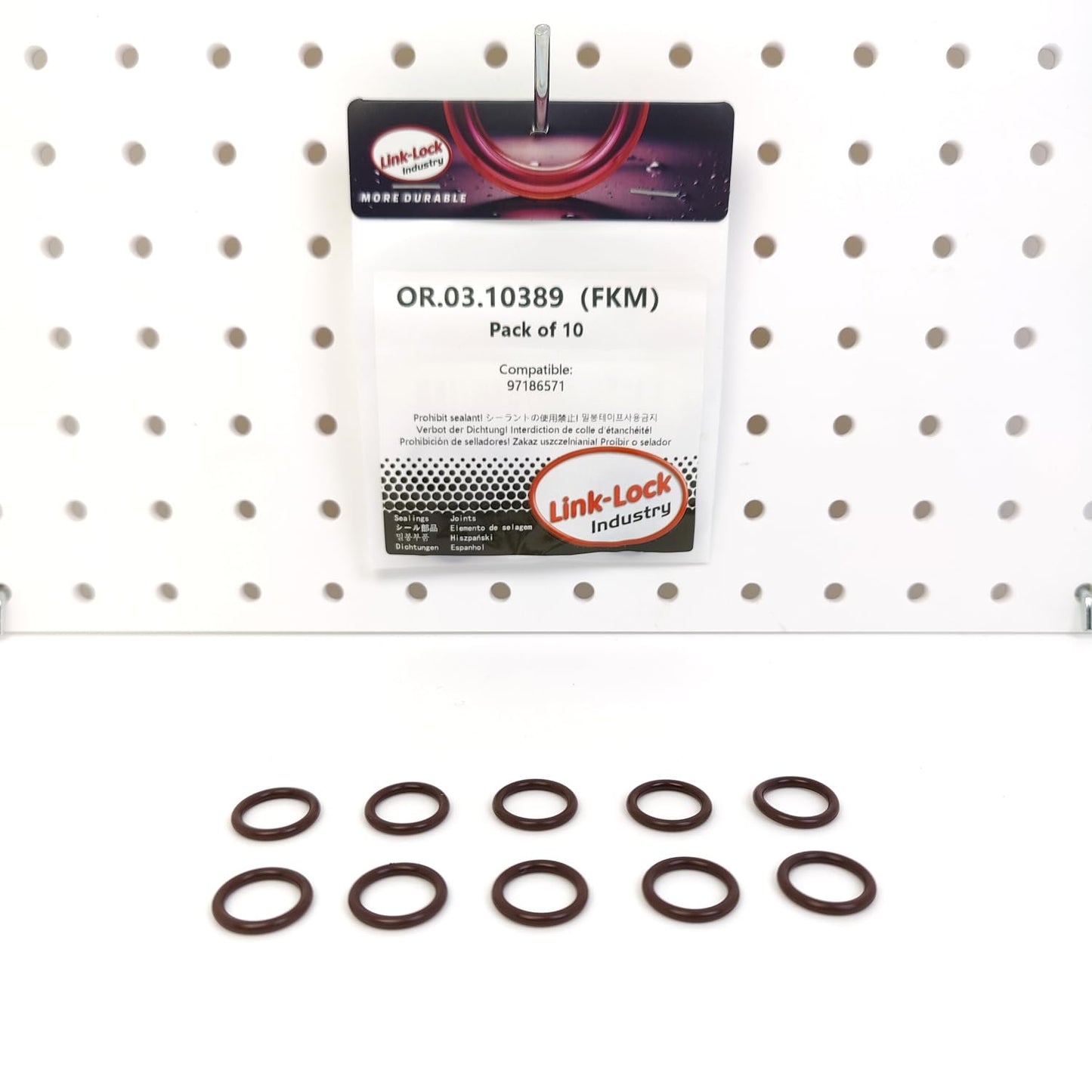 LINK-LOCK 10PCS OR.03.10389 FKM Viton Sealing O-Ring Kit of Timing Gear Chamber Cover 97186571 For CHEVROLET-LBZ LLY LMM For GMC-LBZ LLY LMM