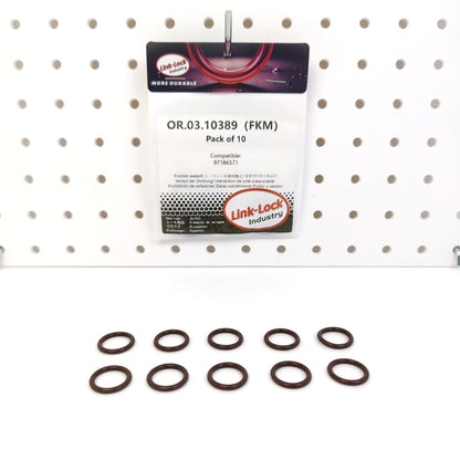 LINK-LOCK 10PCS OR.03.10389 FKM Viton Sealing O-Ring Kit of Timing Gear Chamber Cover 97186571 For CHEVROLET-LBZ LLY LMM For GMC-LBZ LLY LMM