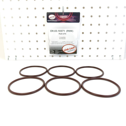 LINK-LOCK 6PCS OR.03.10371 FKM Viton Sealing O-Ring Kit of Turbocharger Intake Hose WHT003247 For AUDI-CAXA CWLA CZDA CAXC For SKODA-CAXA CJZD CZDB For VW-DNKA DSJA