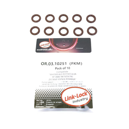 LINK-LOCK 10PCS OR.03.10251 FKMバイトン製サーモスタットハウジングOリングキット WHT005363 WHT005363A 5P-0840 9819256780 2573069 VWN3CA9448AA OPEL-A16 AUDI-CBZA CHZE FORD-DPBC DUCC用