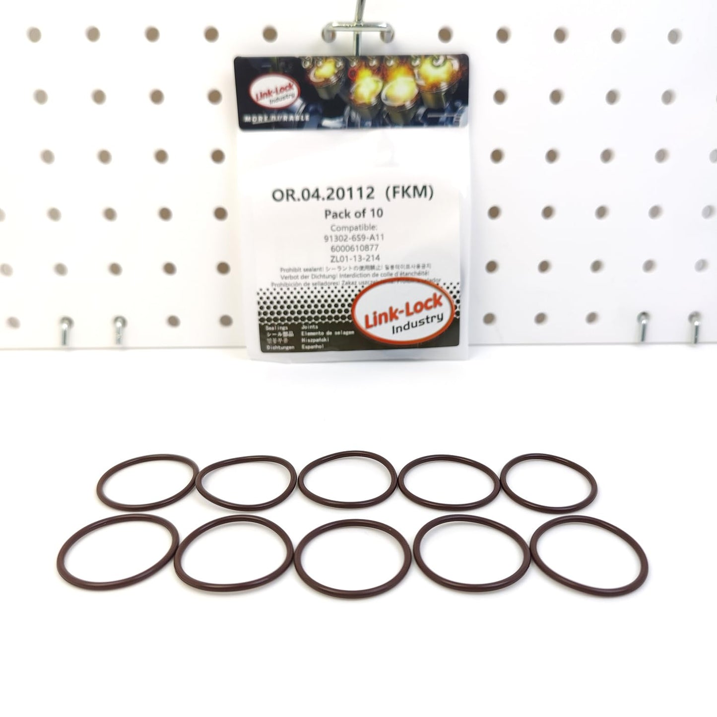 LINK-LOCK 10PCS OR.04.20112 FKM Viton Sealing O-Ring Kit of Camshaft 91302-6S9-A11 6000610877 ZL01-13-214 for ACURA for FIAT for MAZDA