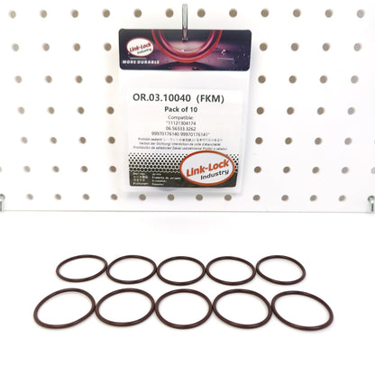 LINK-LOCK 10PCS OR.03.10040 FKM Viton Sealing O-Ring Kit Of Spark plug sleeve 11121304174 06.56333.3262 99970176140 99970176141 For PORSCHE M96.03 M96.05 M97.01 For BMW M41 M51 S50 S14 M47 S38