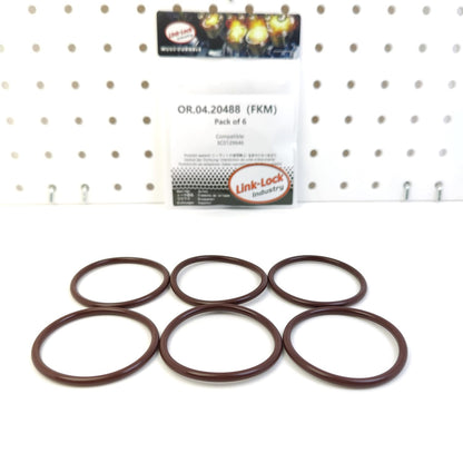 LINK-LOCK 6PCS OR.04.20488 FKM Viton Sealing O-Ring Kit of Turbo Air Outlet 3C0129646 for AUDI-A1 A3 Q3 for VW-CCB7 for GOLF for POLO