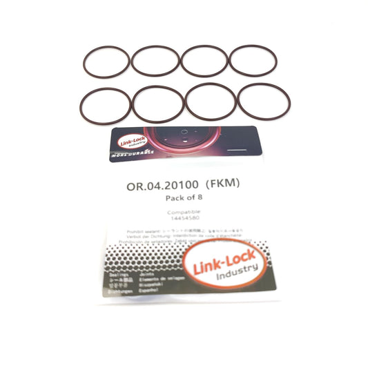 LINK-LOCK 8PCS OR.04.20100 FKMバイトン製オイルポンプ用Oリングキット 14454580 FIAT用