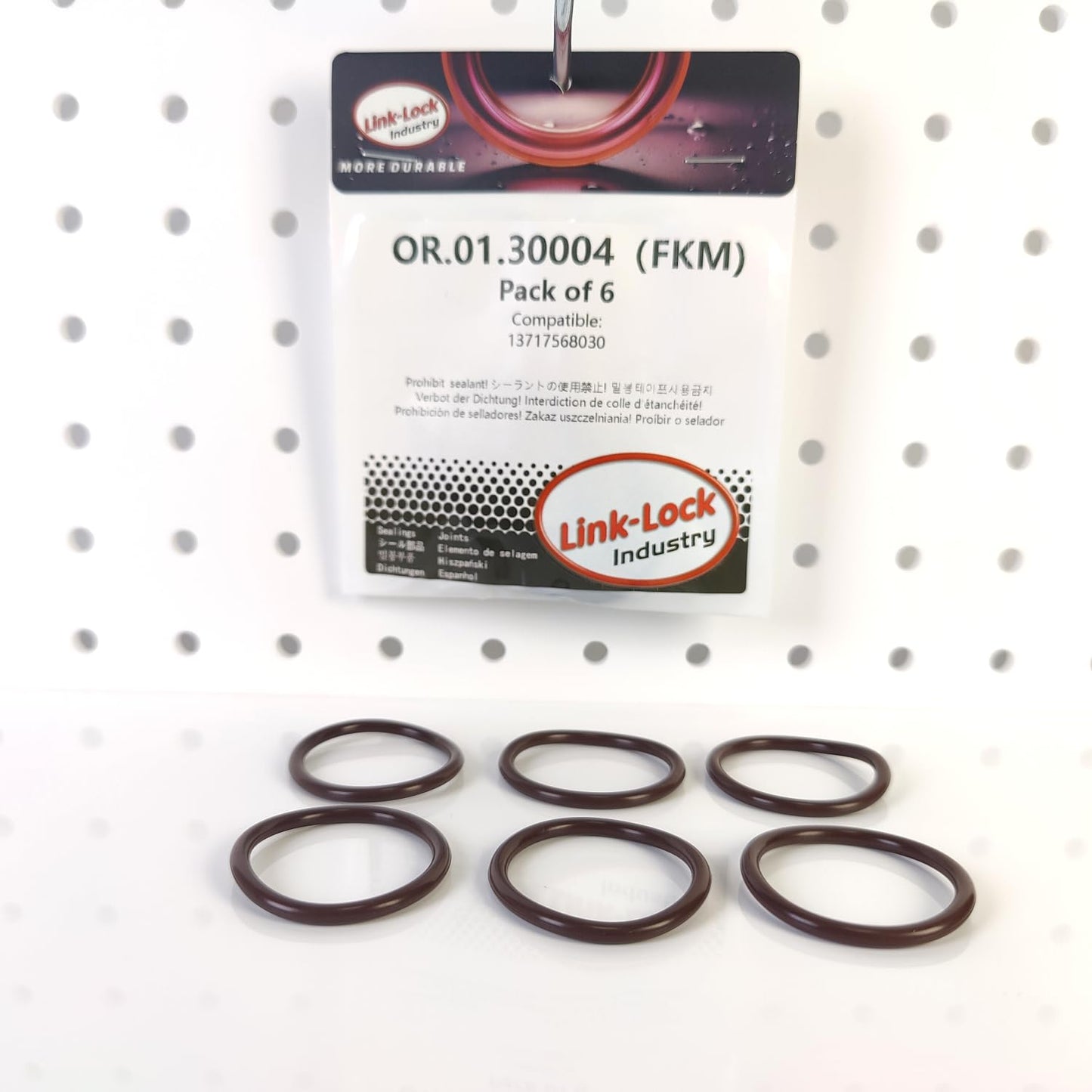 LINK-LOCK 6PCS FKM Viton OR.01.30004 Engine intake pipe O-RING 13717568030 for BMW N54