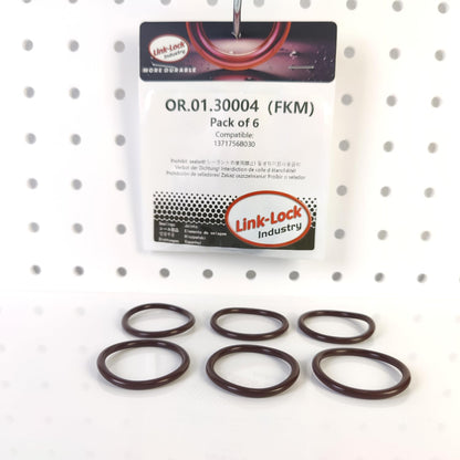 LINK-LOCK 6PCS FKM Viton OR.01.30004 Engine intake pipe O-RING 13717568030 for BMW N54