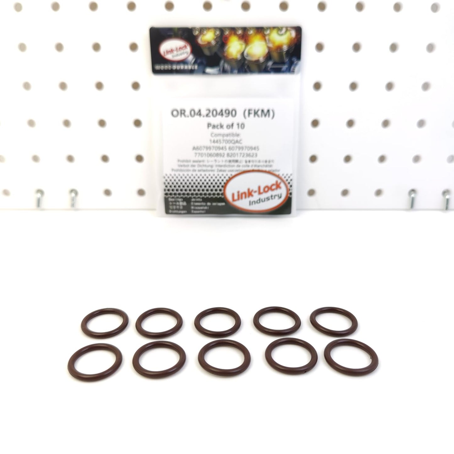 LINK-LOCK 10PCS OR.04.20490 FKM Viton Sealing O-Ring Kit of Turbocharger Oil Back to YouTube 1445700QAC A6079970945 6079970945 7701060892 8201723623 for DACIA-DOKKER for DUSTER for LOGAN for NISSAN